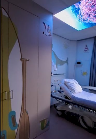 Minder stress bij jonge patiënten door gebruik LED plafond