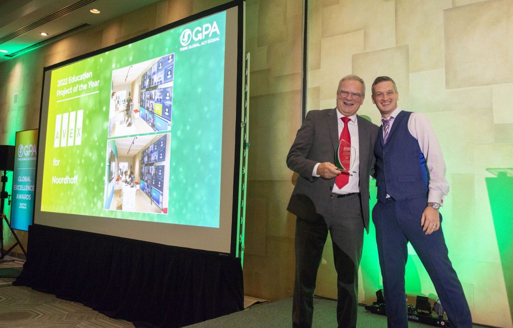 GPA Excellence Award René Schaddelee CEO AVEX and Joe Clark GPA