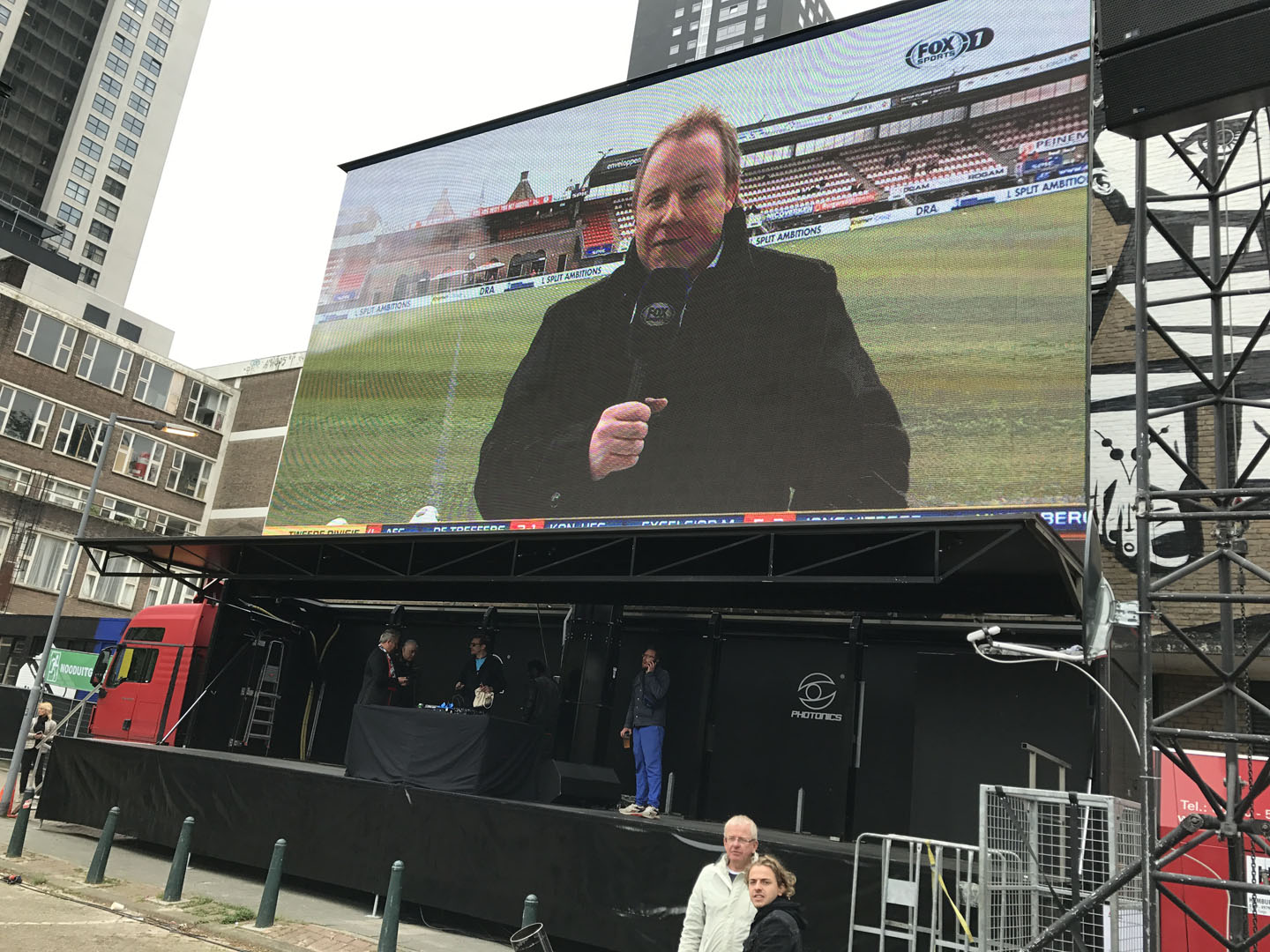 LED scherm kampioenswedstrijd