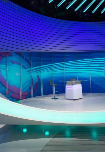 Futuristic set for NOS Sport