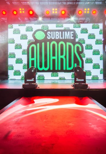 Fraai LED decor voor eerste Sublime Awards Show