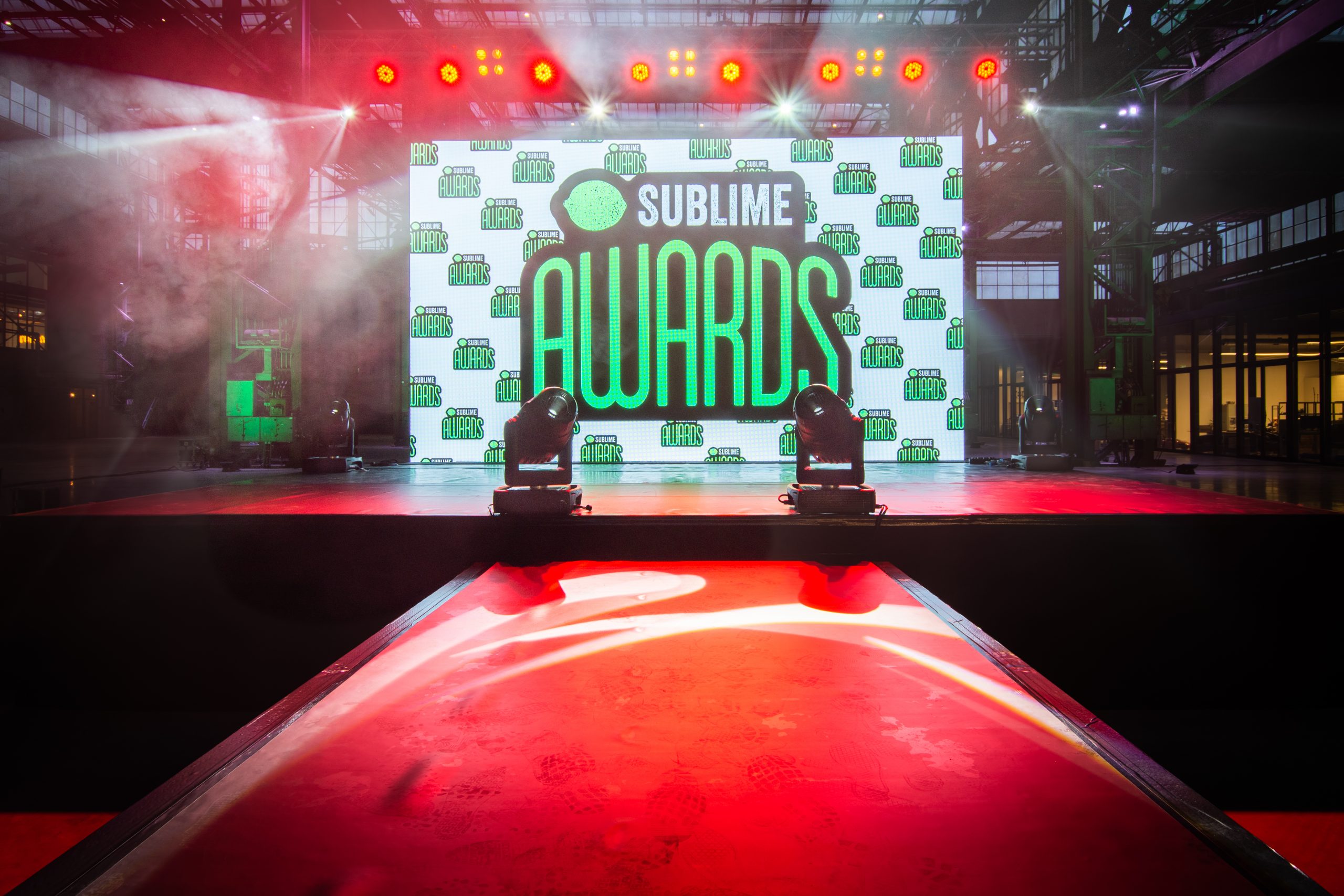 Fraai LED decor voor eerste Sublime Awards Show - AVEX
