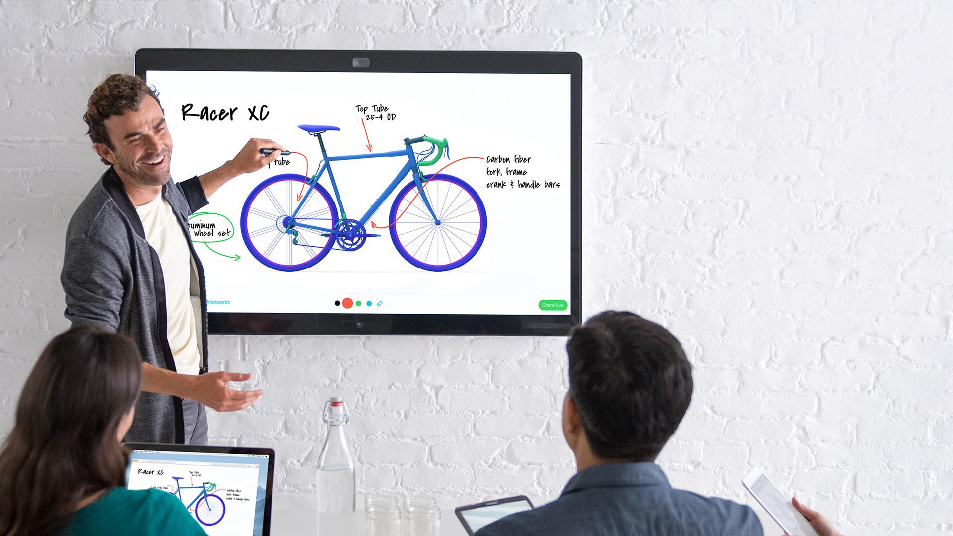 Spark Board 55 whiteboarding