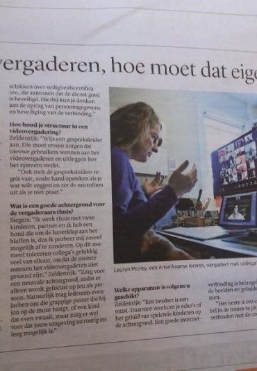 In Dagblad Trouw: “De do’s en don’ts van digitaal vergaderen”